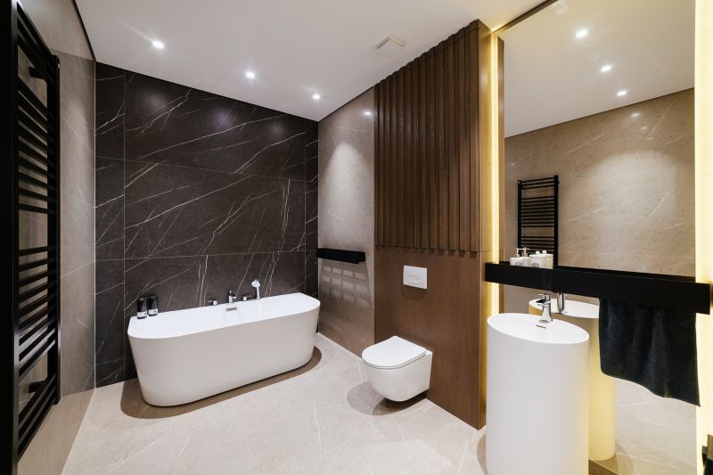 Ambient Lighting in a Modern Bathroom